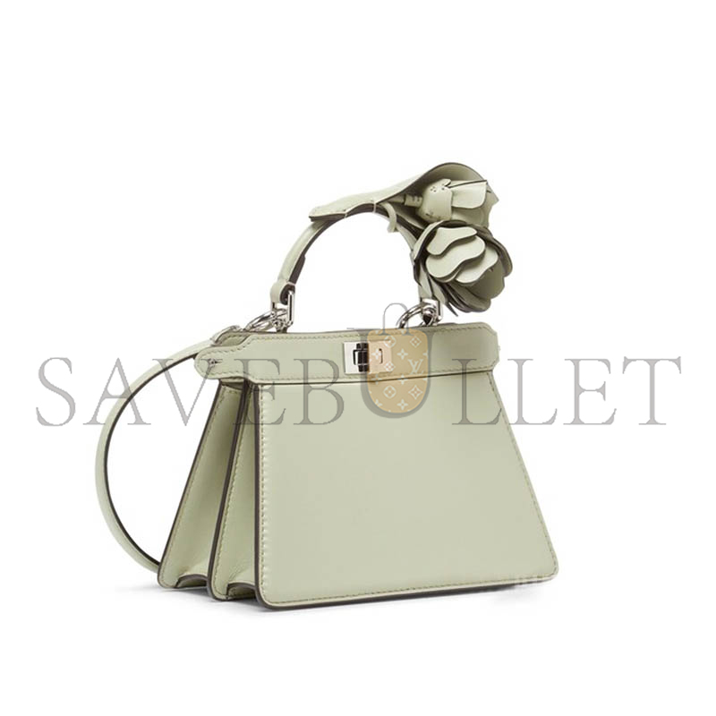 F**di peekaboo i see u satchel green tea 8bn335anszf1k3i (20*15*10.5cm)